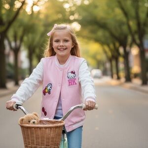 Hello Kitty Pink and White Kids Jacket